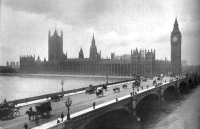 Houses of Parliament et pont de Westminster, 1919 - Garratt and Atkinson