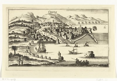 Vue de Chios - Gaspar Bouttats