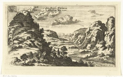 Vue du mont Thabor et la transfiguration du Christ - Gaspar Bouttats