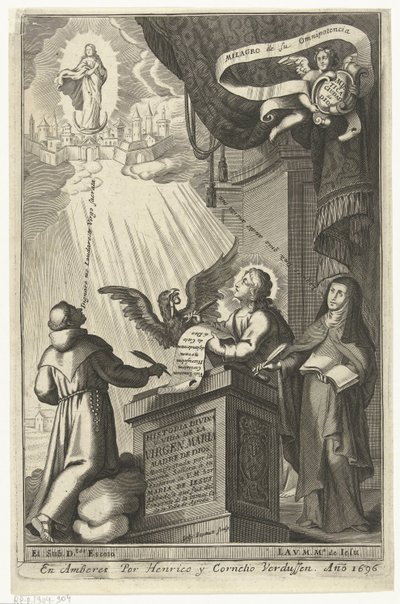 La Vierge Marie est reçue dans le royaume des cieux - Gaspar Bouttats