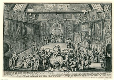 La loterie de Henricus van Soest à Anvers, 1695 - Gaspar Bouttats