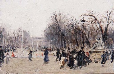 Dans les jardins des Tuileries - Gaspar Miro Lleo