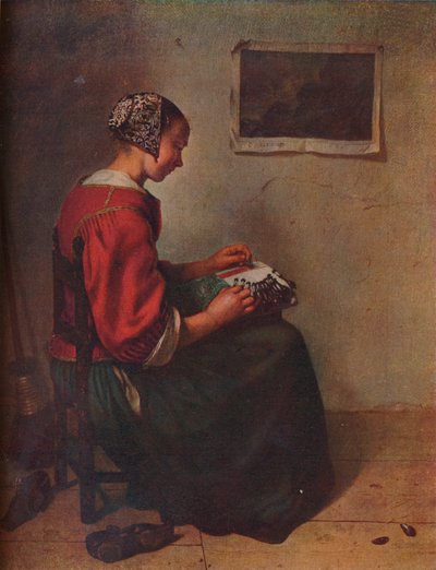 La Dentellière, 1662 - Gaspar Netscher