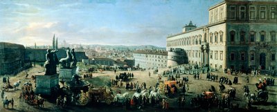Place et Palais de Monte Cavallo - Gaspar van Wittel