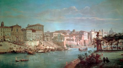 Le Tibre à Porto di Ripetta - Gaspar van Wittel