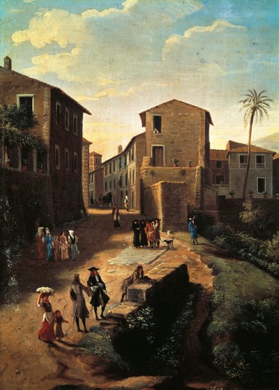 Vue de Tivoli, par Gaspar van Wittel (1652 ou 1653-1736) (détail) - Gaspar van Wittel