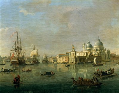 Vue de Venise avec Giudecca et la Douane (détail) - Gaspar van Wittel