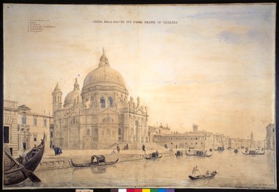 Chiesa della Salute, Grand Canal, Venise - Gaspar van Wittel