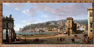 Vue du quartier de Chiaia, Naples - Gaspar van Wittel