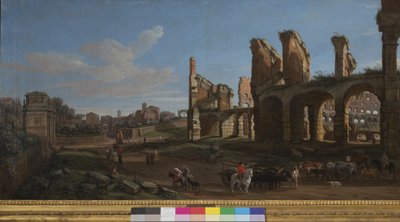 Le Colisée et le Forum Romain, 1711 - Gaspar van Wittel