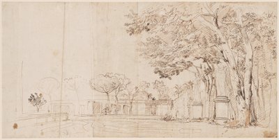 Les jardins de la Villa Médicis - Gaspar van Wittel