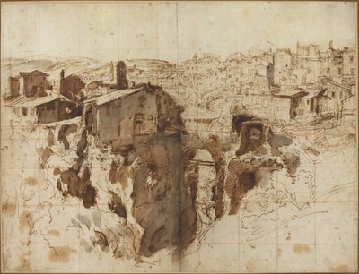 La Cascade et la ville de Tivoli - Gaspar van Wittel
