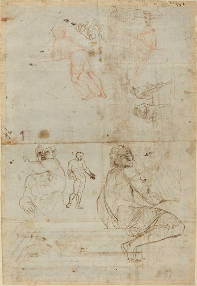 Figures du palais Farnèse et de la vie - Gaspar van Wittel after Annibale Carracci