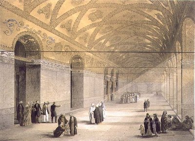 Hagia Sophia, planche 10 : entrée de la galerie supérieure, gravée par Louis Haghe, publiée en 1852 (lithographie) - Gaspard (after) Fossati