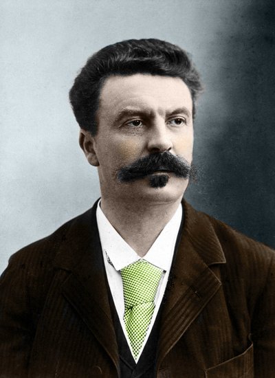 Guy de Maupassant (1850-1893), écrivain français par Nadar. - Gaspard Felix Tournachon Nadar