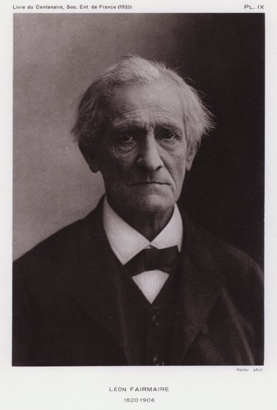 Leon Fairmaire, entomologiste français - Gaspard Felix Tournachon Nadar