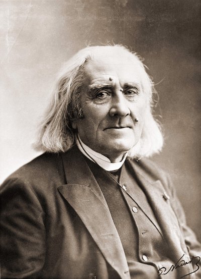 Portrait de Franz Liszt par Nadar. Photographie du 19e siècle. - Gaspard Felix Tournachon Nadar