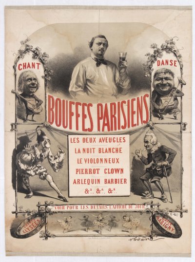 Théâtre des Bouffes-Parisiens de Jacques Offenbach, 1865 - Gaspard Félix Nadar