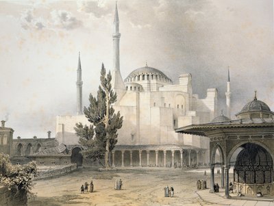 Cour de Sainte-Sophie (planche 15), gravée par Louis Haghe (1806-85) publiée en 1852 - Gaspard Fossati