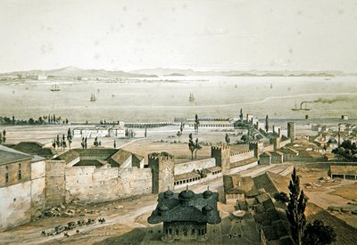 Panorama des murs de Constantinople, planche 23 de 