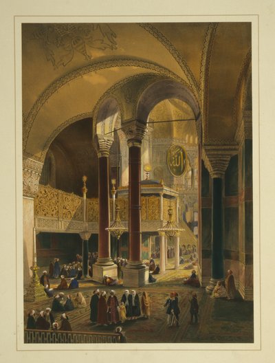 La galerie impériale de la mosquée Ayasofya, ancienne église Sainte-Sophie - Gaspard Fossati