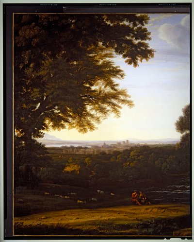 Paysage Pastoral Italien, détail, sans date - Gaspard Poussin Dughet