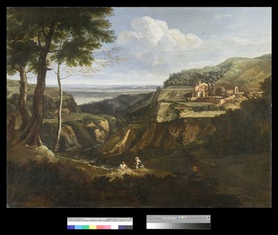 Vue du monastère de Camaldoli près de Frascati - Gaspard Poussin Dughet