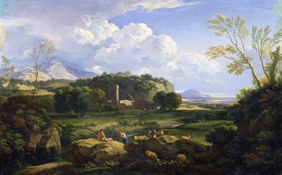 Vue de la campagne romaine - Gaspard Poussin Dughet