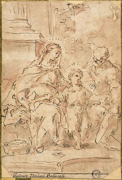 La Sainte Famille - Gaspare Diziani