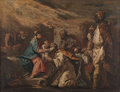 Adoration des Mages - Gasparo Diziani (attributed to)