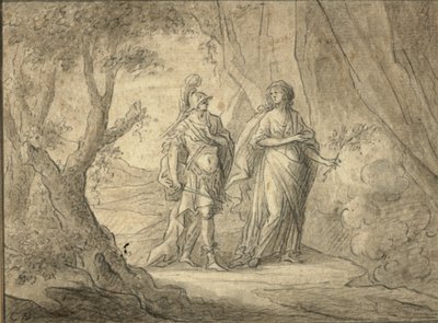 Couple dans une forêt - Gasparo Diziani