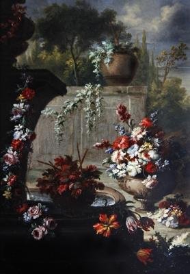 Nature morte de fleurs dans des vases ornementaux - Gasparo Lopez