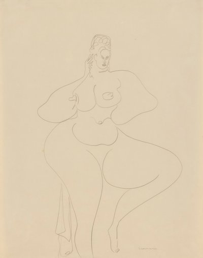 (Danseuse nue avec drapé) - Gaston Lachaise