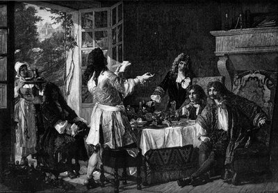 Dîner chez Molière à Auteuil. Allusion à l