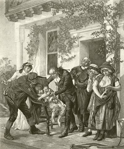 La première vaccination - Dr Jenner - Gaston Melingue