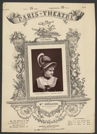 Théâtre de Paris : Mlle. Desclauzas - Gaston and Mathieu and Cie.