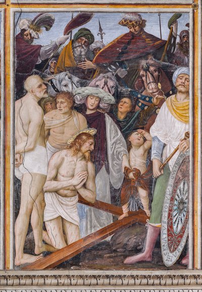 Christ priant avant la Croix, (détail) de La vie et la Passion du Christ - Gaudenzio Ferrari