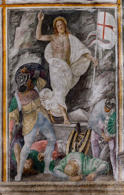Détail de la Résurrection du Christ, de La vie et la Passion du Christ - Gaudenzio Ferrari