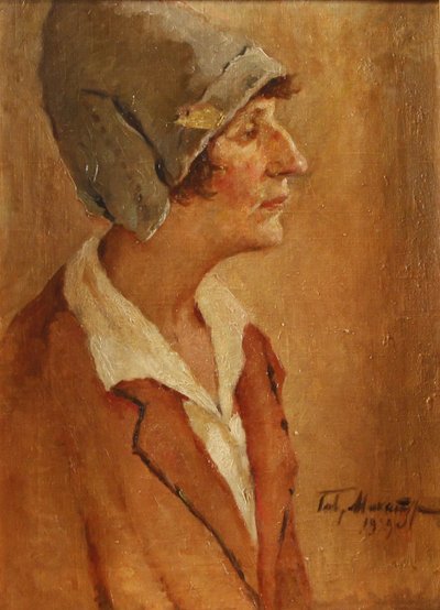 Portrait de la poétesse Anna Akhmatova 1889-1966, 1929 - Gavriil Petrovich Makaturin