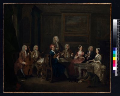 Une fête musicale : la famille Mathias, vers 1730 - Gawen Hamilton