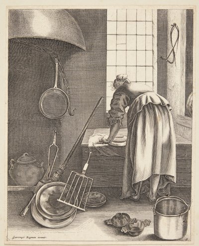 Une femme faisant le ménage - Geertruyt Roghman