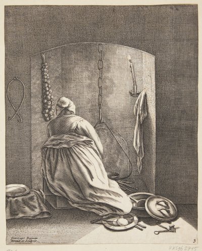 Une femme qui cuisine - Geertruyt Roghman