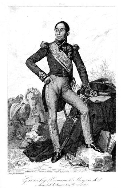 Emmanuel, marquis de Grouchy 1766-1847, général et maréchal français, 1839 - Geille