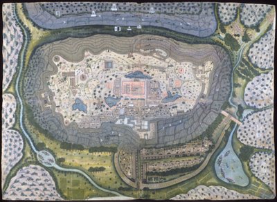 Ville fortifiée de Ranthambhor, vers 1810-18 - Generation of Bagta