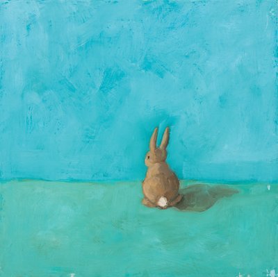 Little Bun, 2018 (huile sur carton) - Genevieve French
