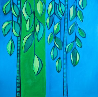 Souhaits, 2018 (huile sur toile) - Genevieve French