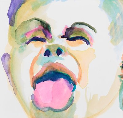 Yah Boo Sucks to You (aquarelle sur papier) - Genevieve French