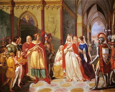 Tancrède renvoyant Constance de Hauteville à son mari Henri IV, par Gennaro Maldarelli - Gennaro Maldarelli