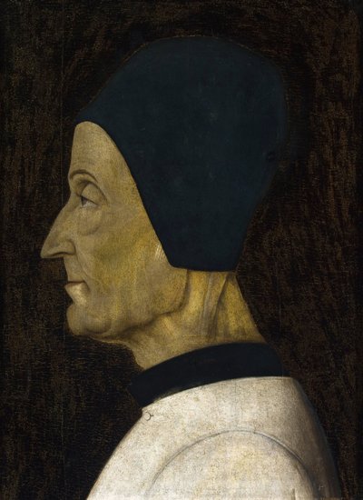Portrait de Lorenzo Giustiniani (1383-1456) (Saint Laurent Justinien) - Gentile Bellini