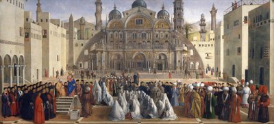 Saint Marc prêchant à Alexandrie, Égypte - Gentile and Giovanni Bellini